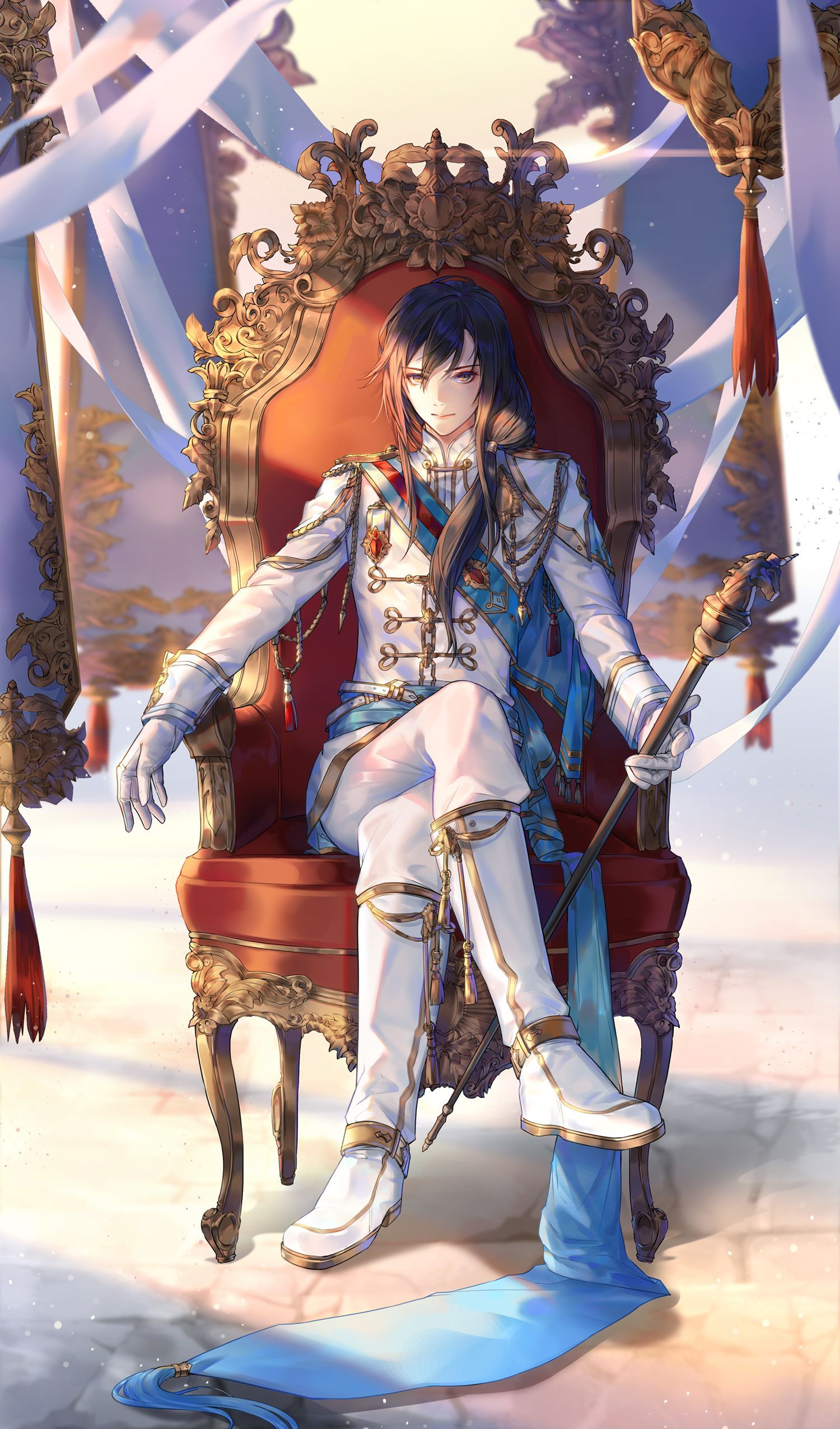 Featured image of post Anime Guy Sitting On Throne