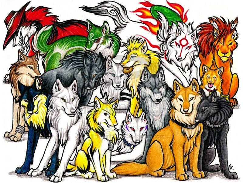 Featured image of post Anime Wolf Pack Drawing