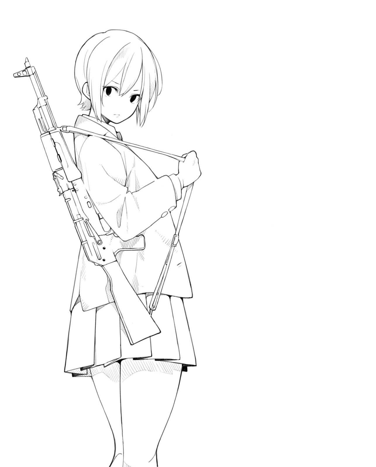 Featured image of post Female Anime Pose Gun