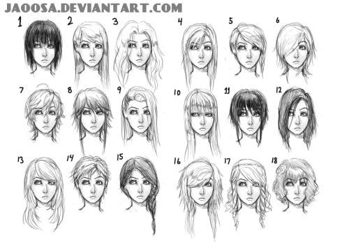 Featured image of post Female Hairstyles Drawing Short