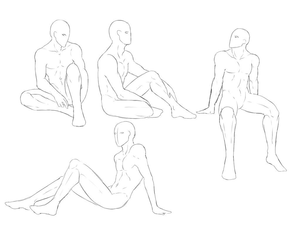 Featured image of post Male Anime Body Base Sitting