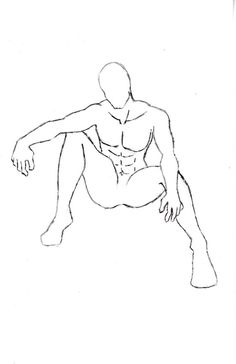 Featured image of post Male Pose Anime Body Base Sitting