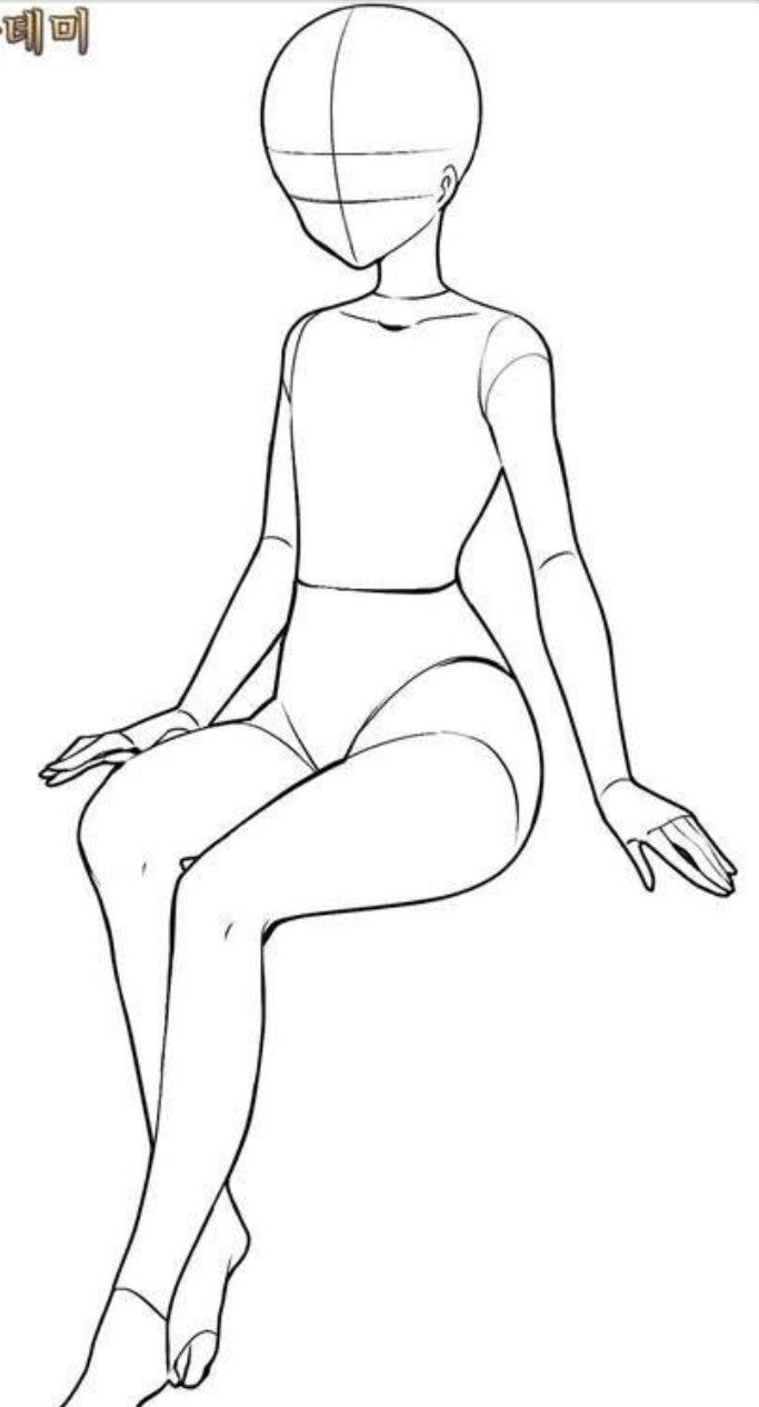 Featured image of post Sitting Anime Body Base Sketch